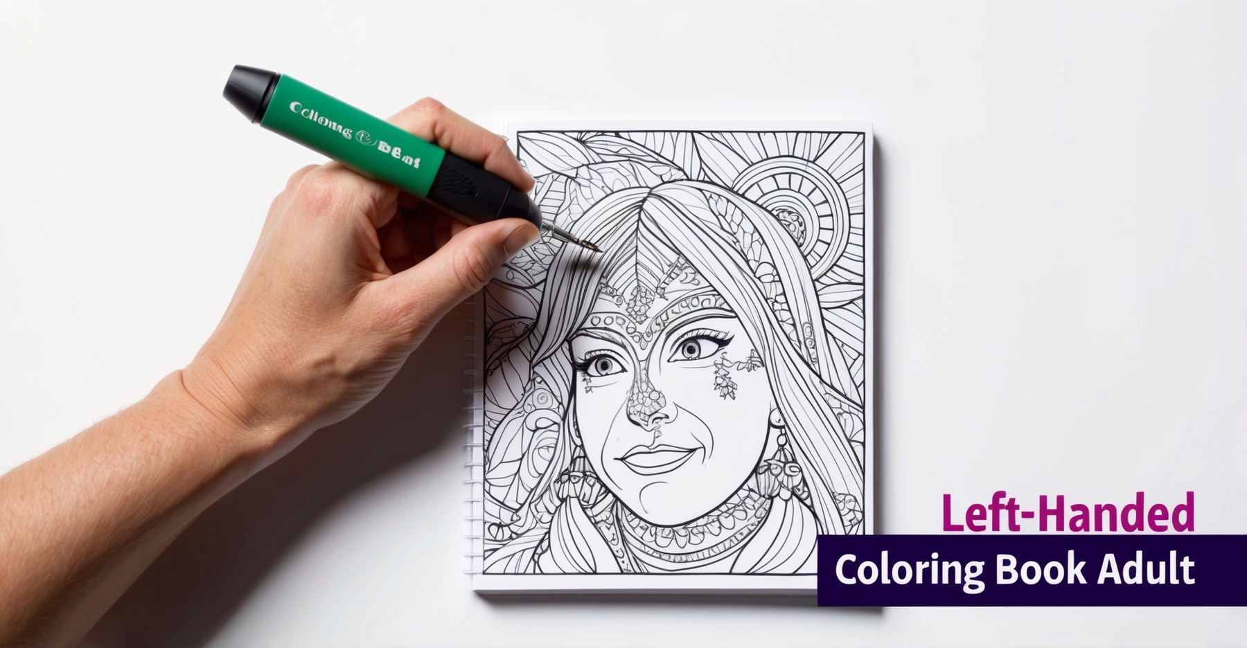 Left Handed Coloring Book Adult
