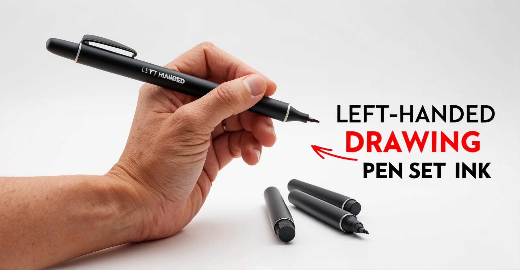Left Handed Drawing Pen Set Ink