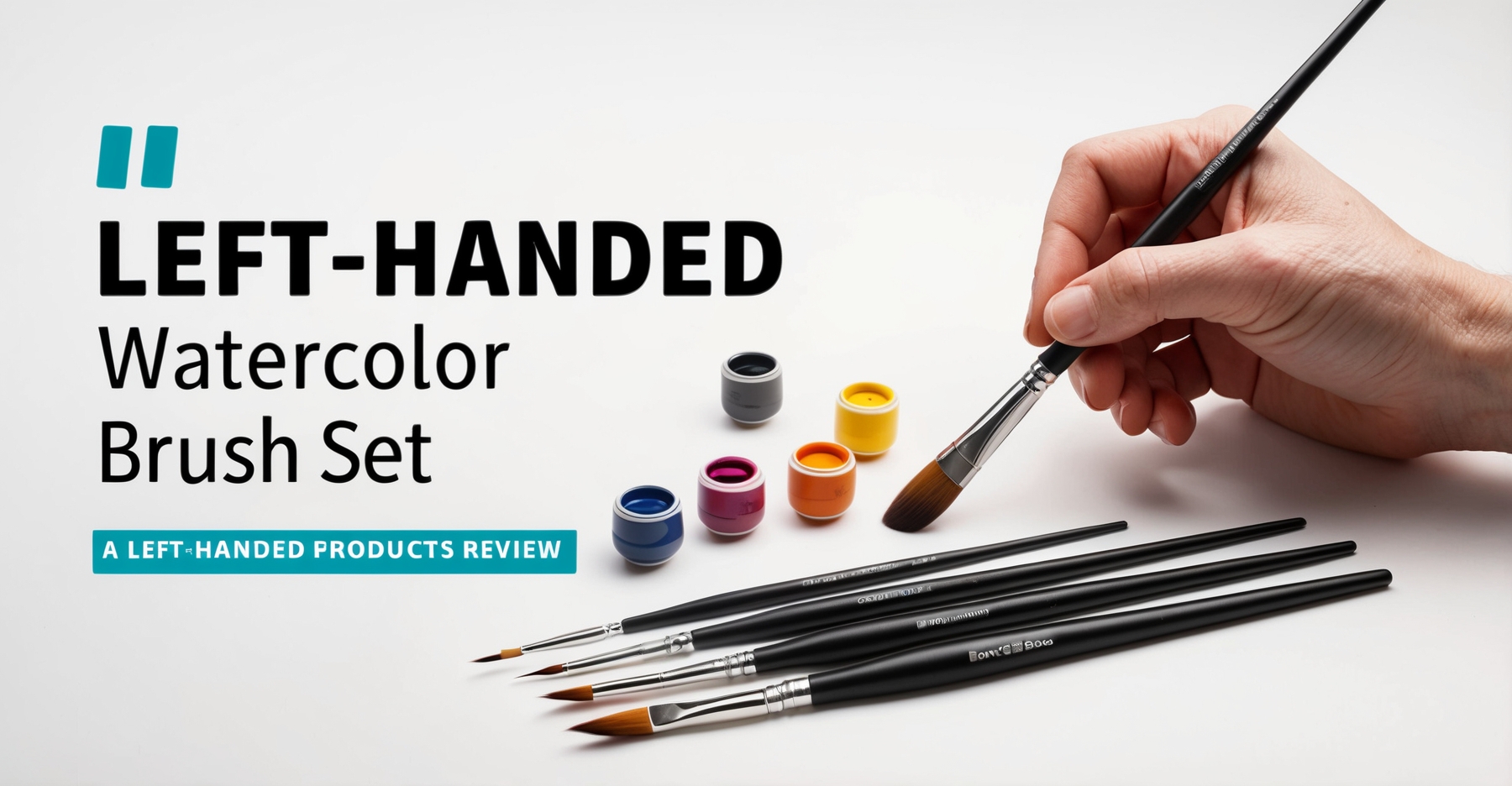Left Handed Watercolor Brush Set